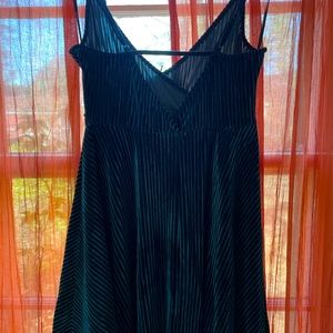 Polyester Hunter Green Strappy Dress- Perfect Holiday party dress. Never worn!